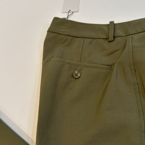 MNG 8 dress pants green khaki front and back pockets - Picture 8 of 9